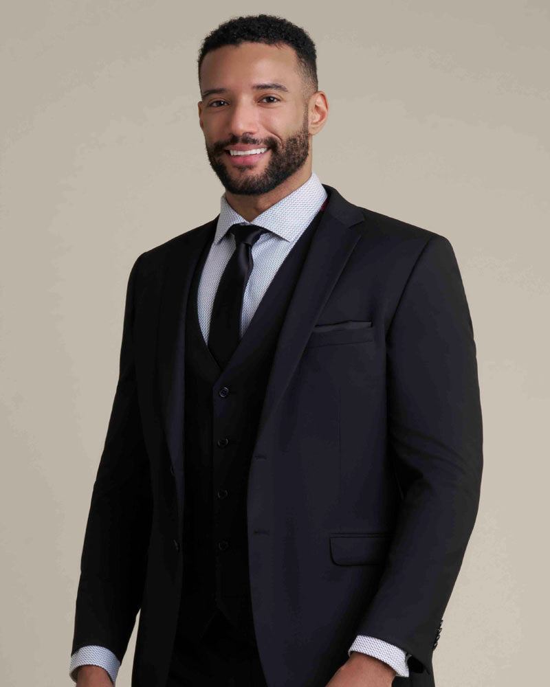 Allure Men Black Suit Coat