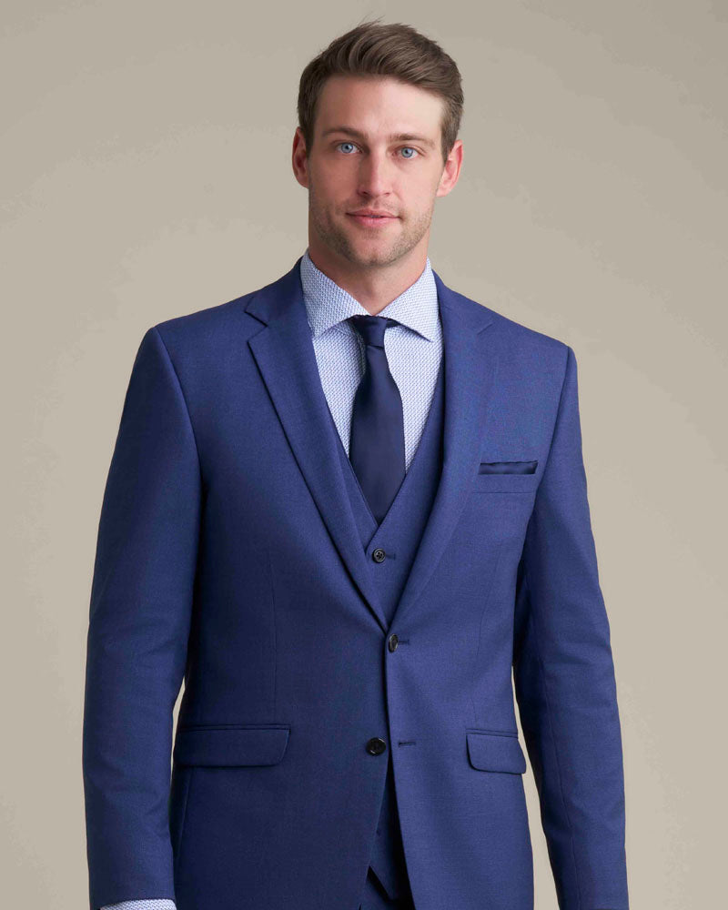Allure Men Blue Suit Coat