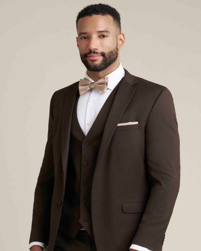 Allure Men Brown Suit Coat