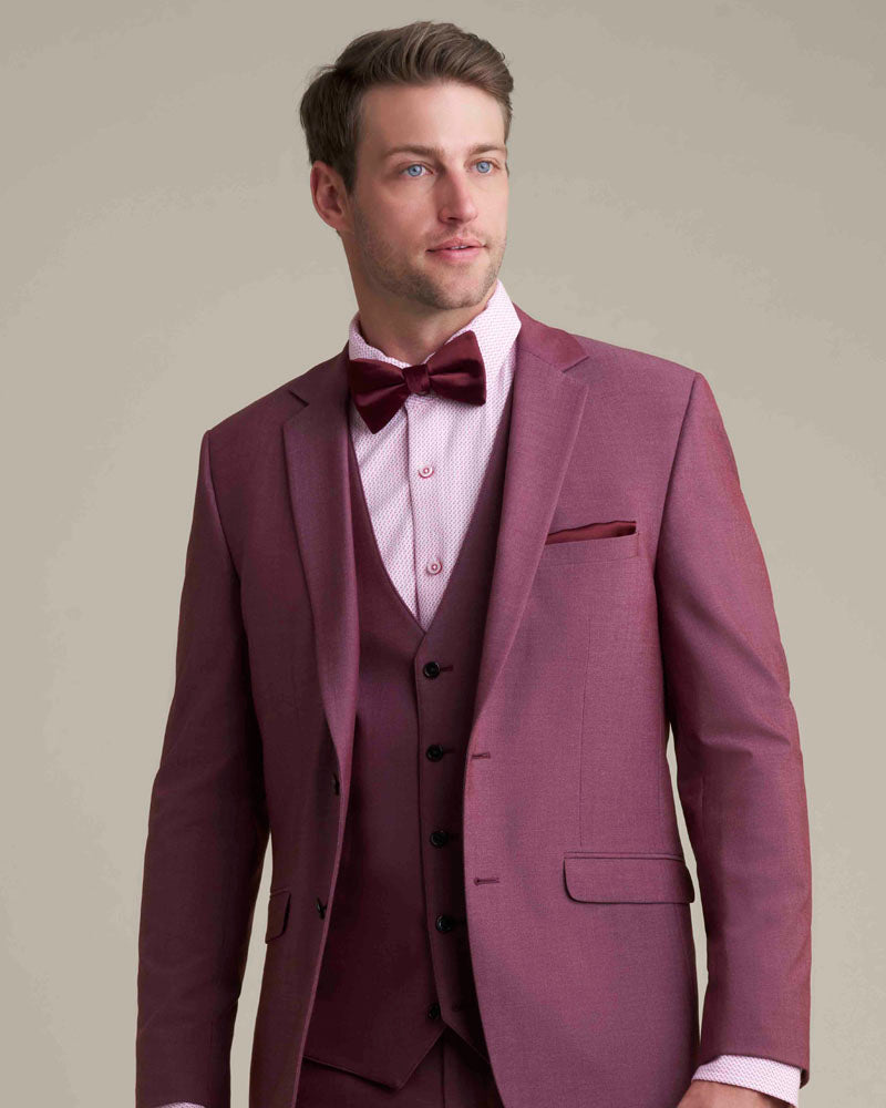 Allure Men Burgundy Suit Coat