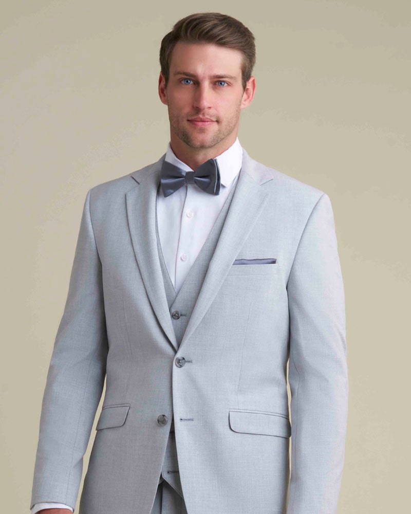 Allure Men Light Grey Suit Coat