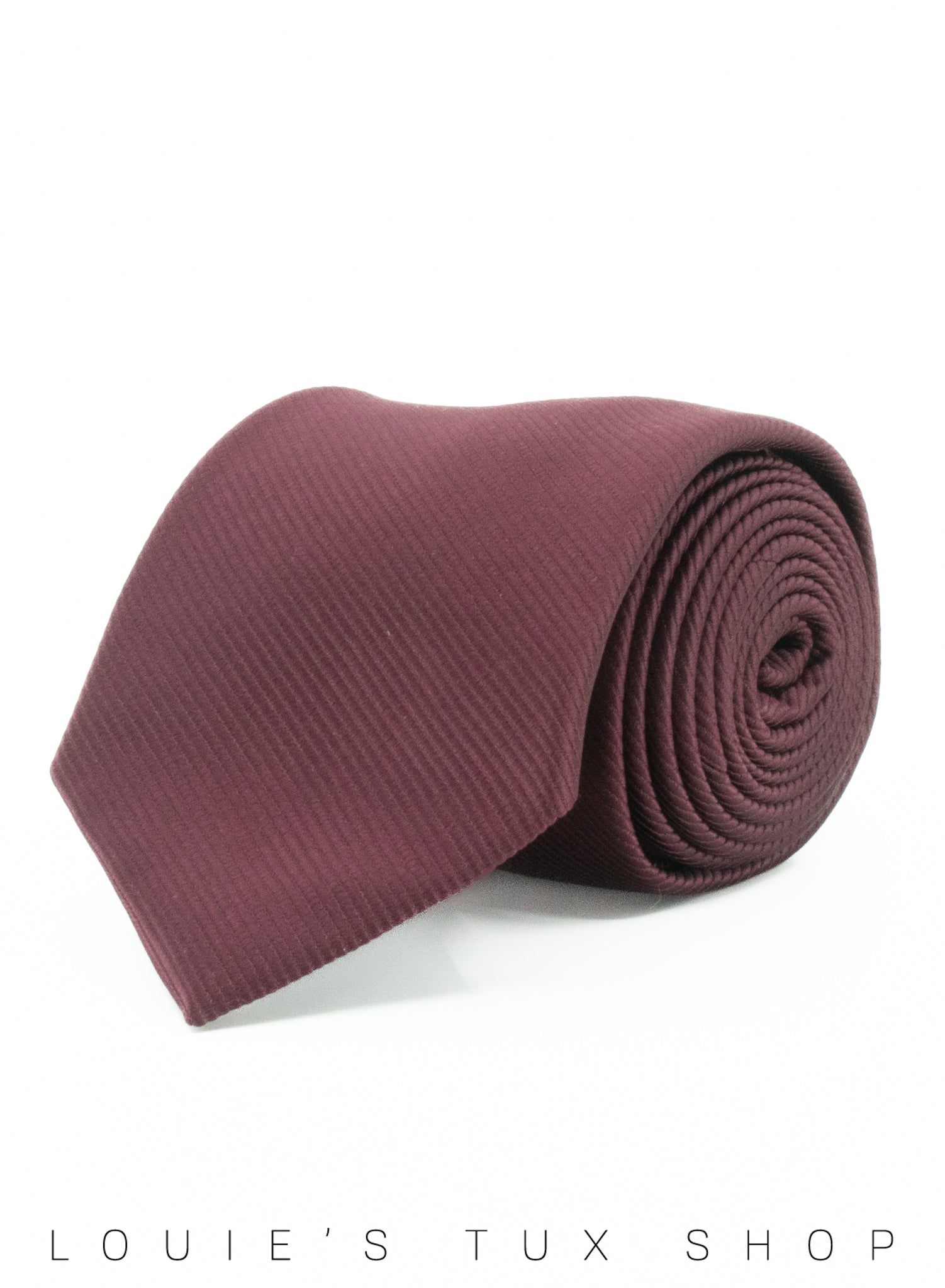Twill Burgundy Windsor Tie