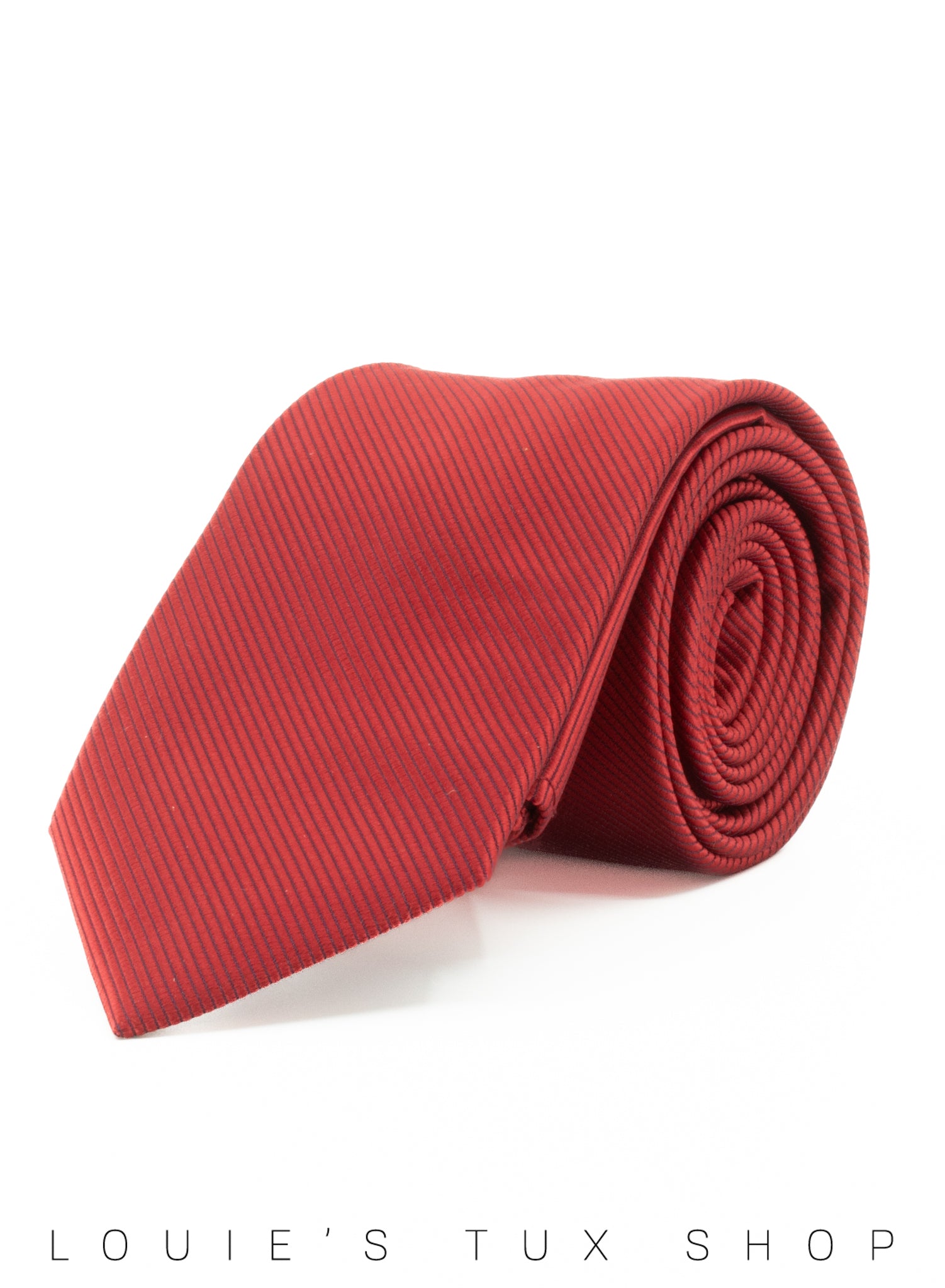 Twill Red Windsor Tie