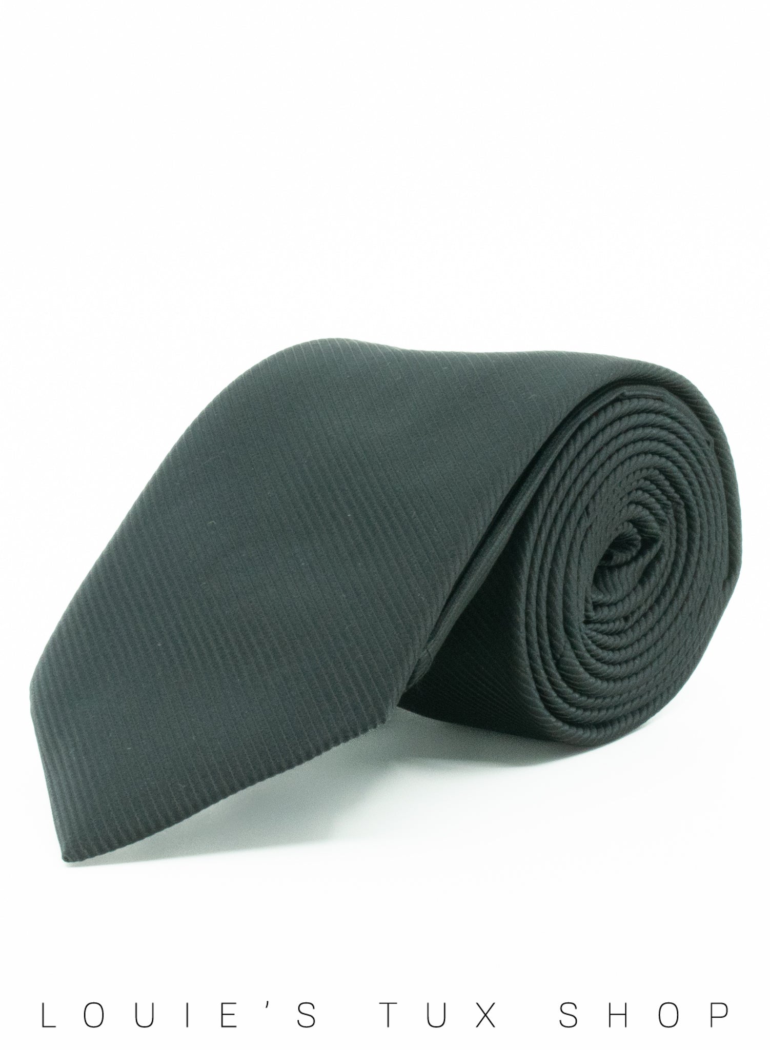 Twill Black Windsor Tie