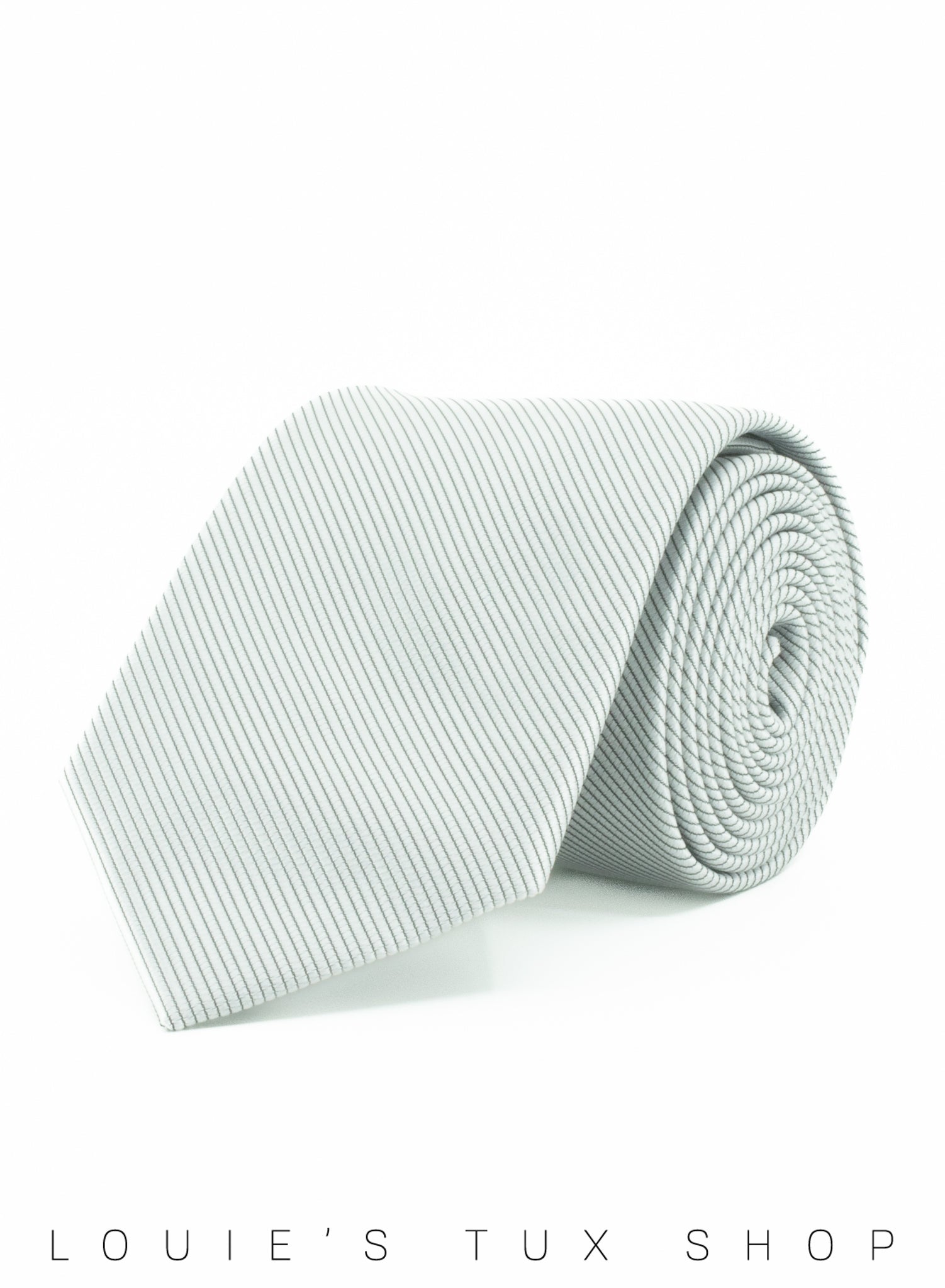 Twill Silver Windsor Tie