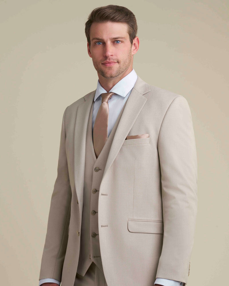 Allure Men Tan Suit Coat